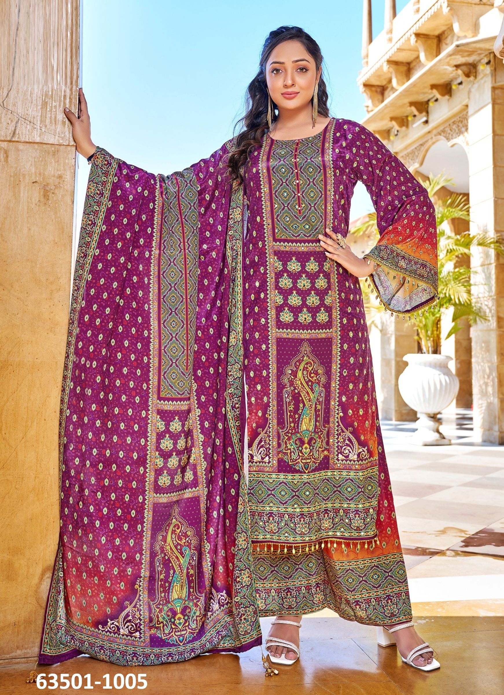 MARINA - Catalog # 63501 (Set of 6 Readymade Salwar Suits) by Desi Muse MARINA - Catalog # 63501 (Set of 6 Readymade Salwar Suits) by Desi Muse
