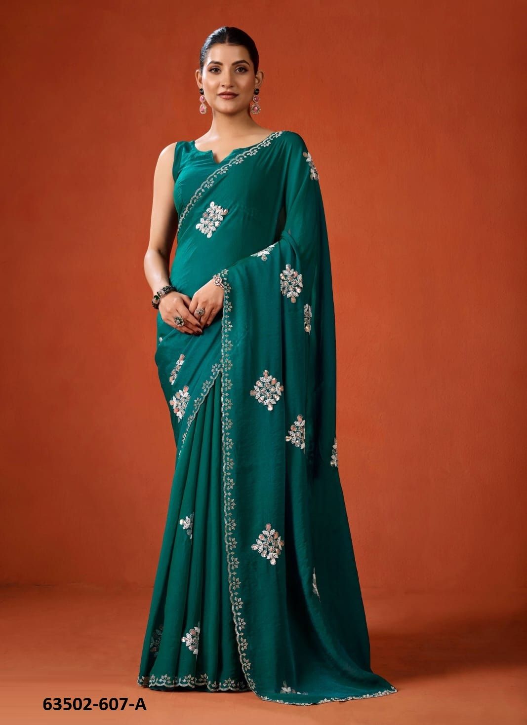 SERIES 607 - Catalog # 63502 (Set of 7 Sarees) by Durga Fashion SERIES 607 - Catalog # 63502 (Set of 7 Sarees) by Durga Fashion