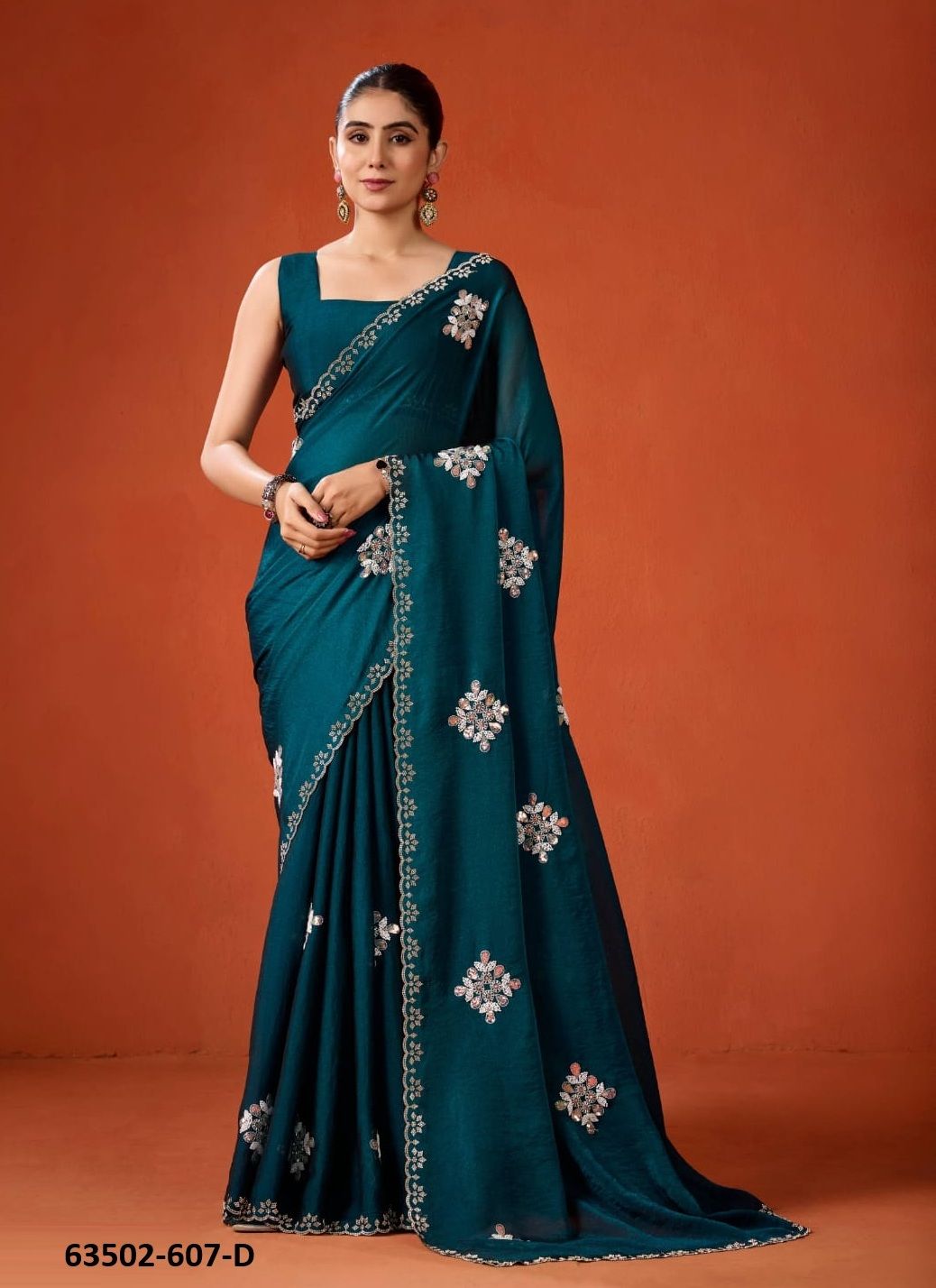 SERIES 607 - Catalog # 63502 (Set of 7 Sarees) by Durga Fashion SERIES 607 - Catalog # 63502 (Set of 7 Sarees) by Durga Fashion