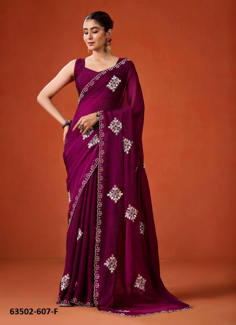 SERIES 607 - Catalog # 63502 (Set of 7 Sarees) by Durga Fashion SERIES 607 - Catalog # 63502 (Set of 7 Sarees) by Durga Fashion