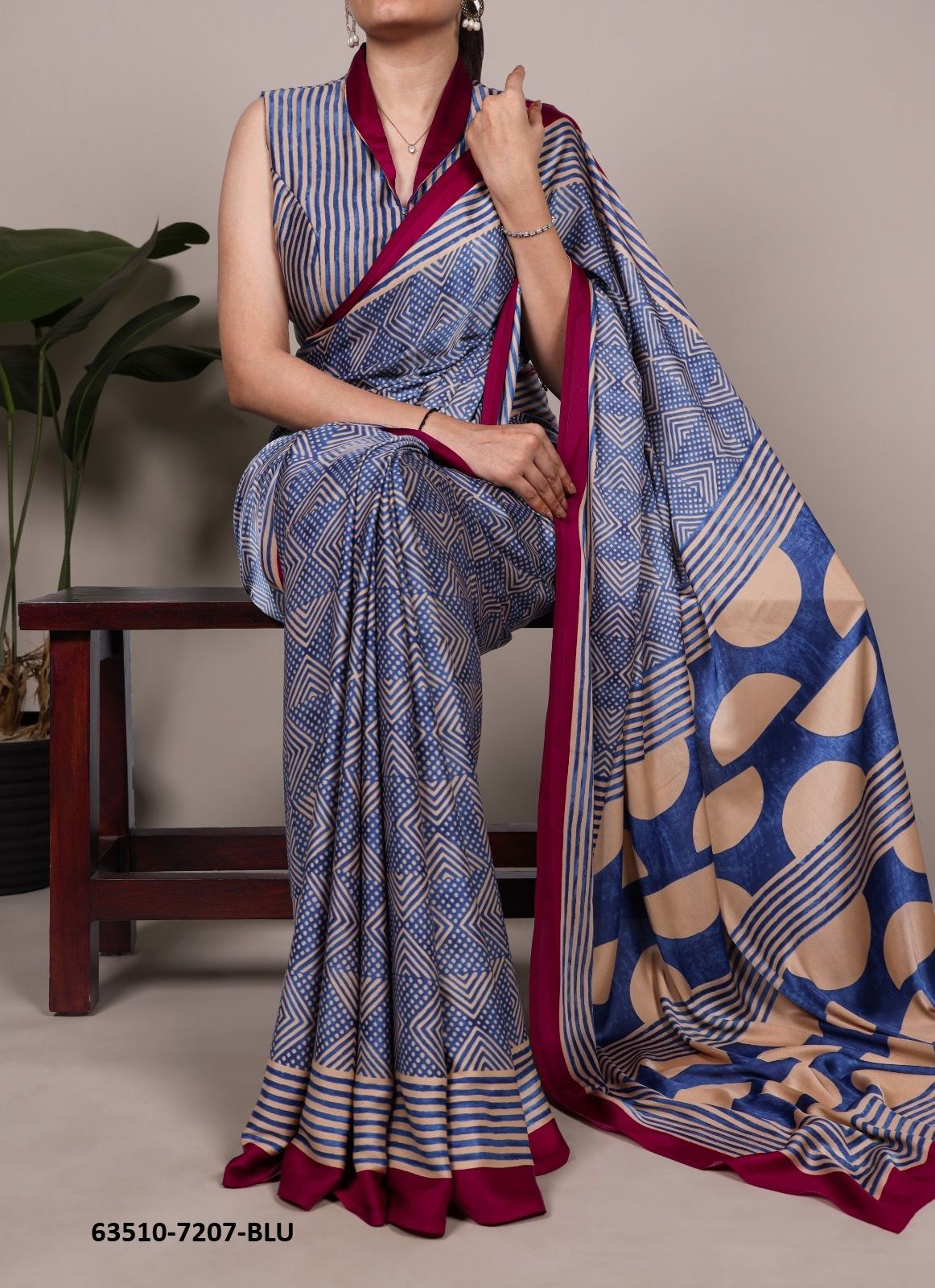 SERIES 7207 - Catalog # 63510 (Set of 4 Sarees) by Semad Styles