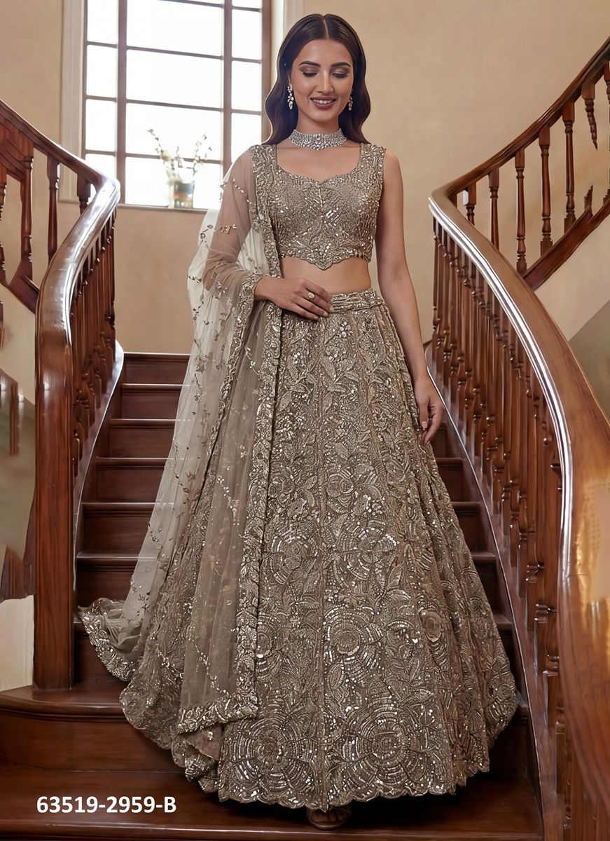 SERIES 2959 - Catalog # 63519 (Set of 7 Semi-Stitched Lehengas) by Raw Lemon SERIES 2959 - Catalog # 63519 (Set of 7 Semi-Stitched Lehengas) by Raw Lemon