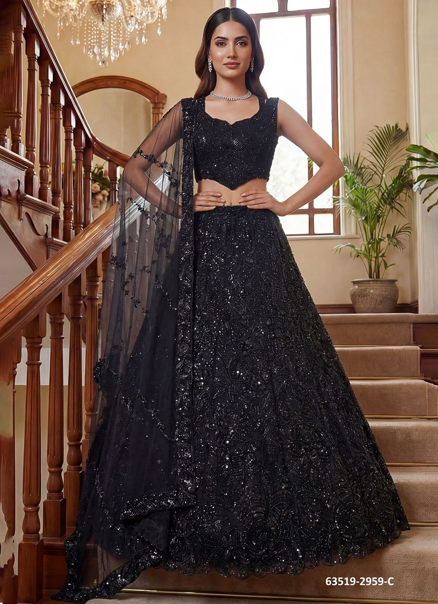 SERIES 2959 - Catalog # 63519 (Set of 7 Semi-Stitched Lehengas) by Raw Lemon SERIES 2959 - Catalog # 63519 (Set of 7 Semi-Stitched Lehengas) by Raw Lemon