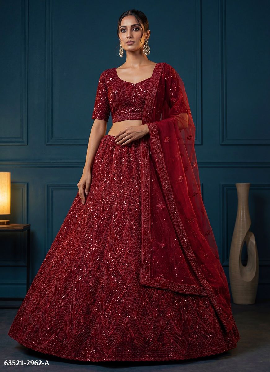 SERIES 2962 - Catalog # 63521 (Set of 2 Semi-Stitched Lehengas) by Raw Lemon SERIES 2962 - Catalog # 63521 (Set of 2 Semi-Stitched Lehengas) by Raw Lemon