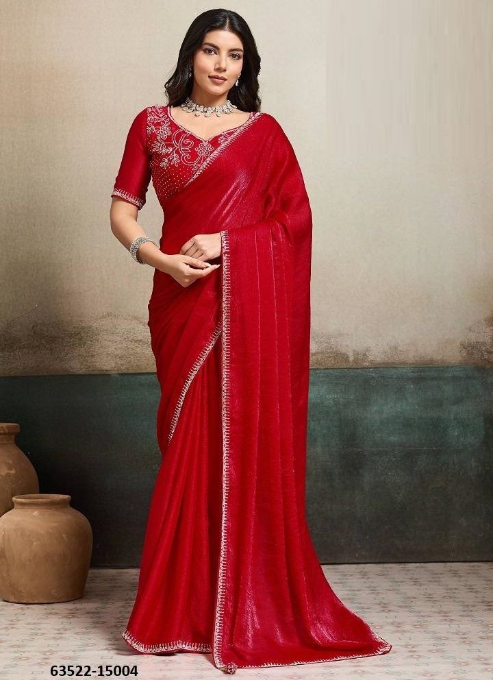 CORAL - Catalog # 63522 (Set of 5 Sarees) by Suma Designer CORAL - Catalog # 63522 (Set of 5 Sarees) by Suma Designer