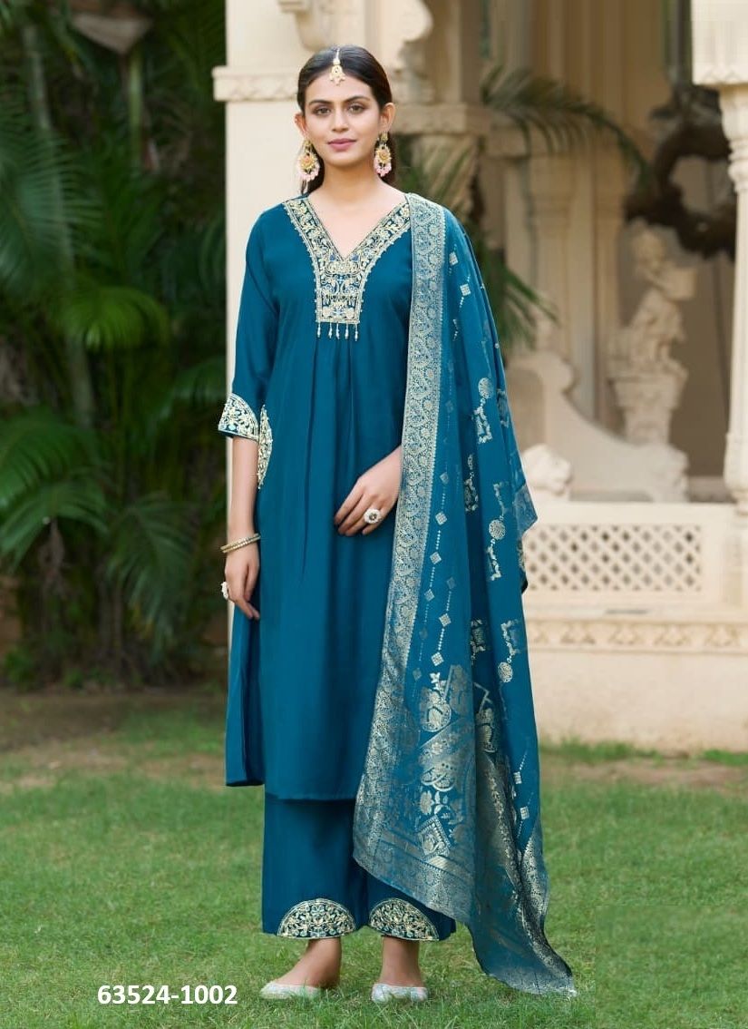 TITALEE - Catalog # 63524 (Set of 4 Readymade Salwar Suits) by Karissa