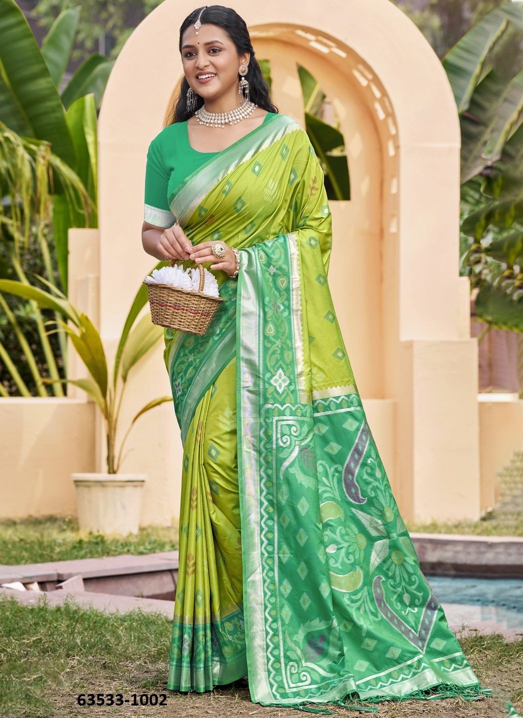 POORVIKA SILK 8 - Catalog # 63533 (Set of 8 Sarees) by Aabharan
