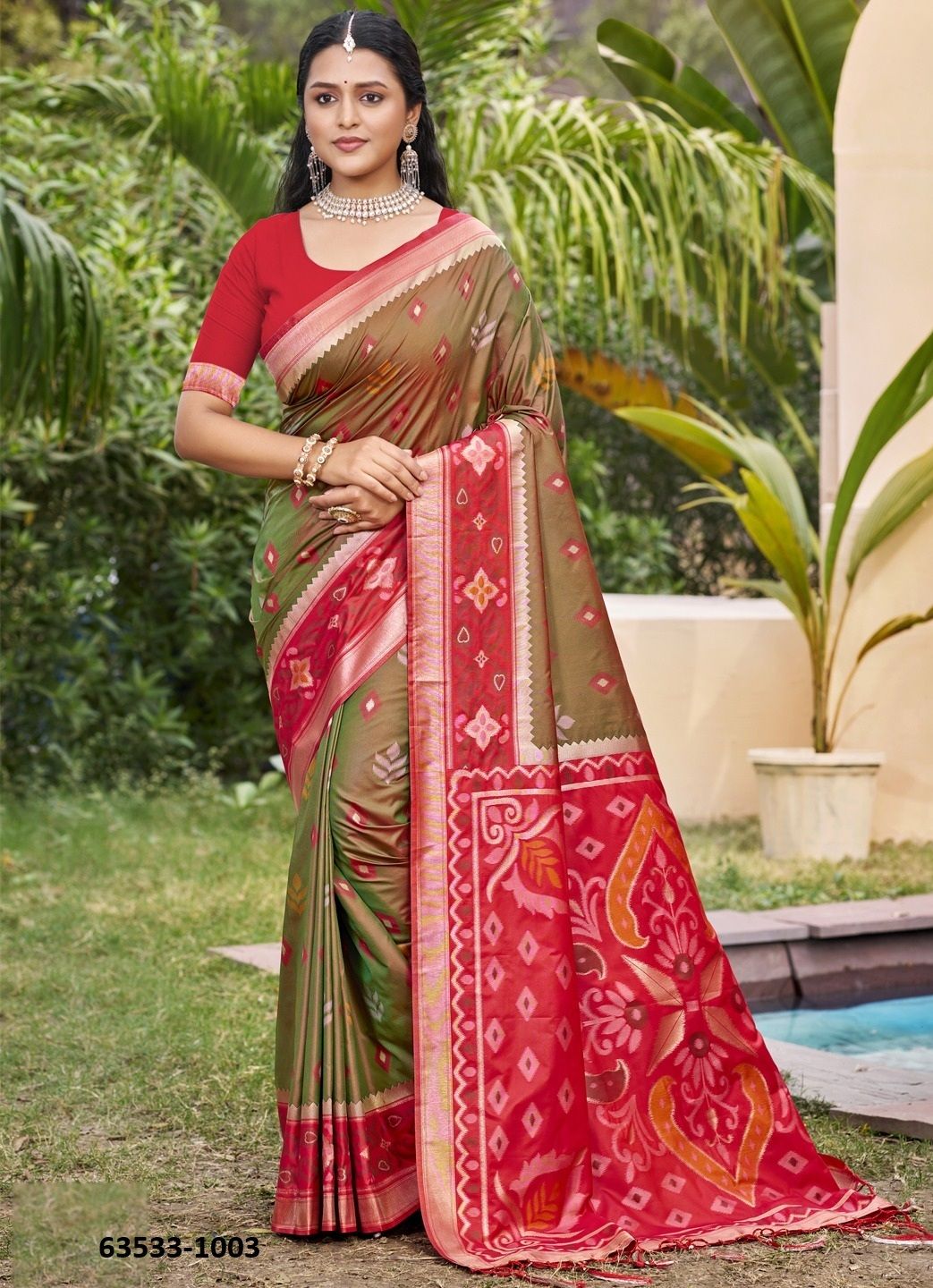 POORVIKA SILK 8 - Catalog # 63533 (Set of 8 Sarees) by Aabharan