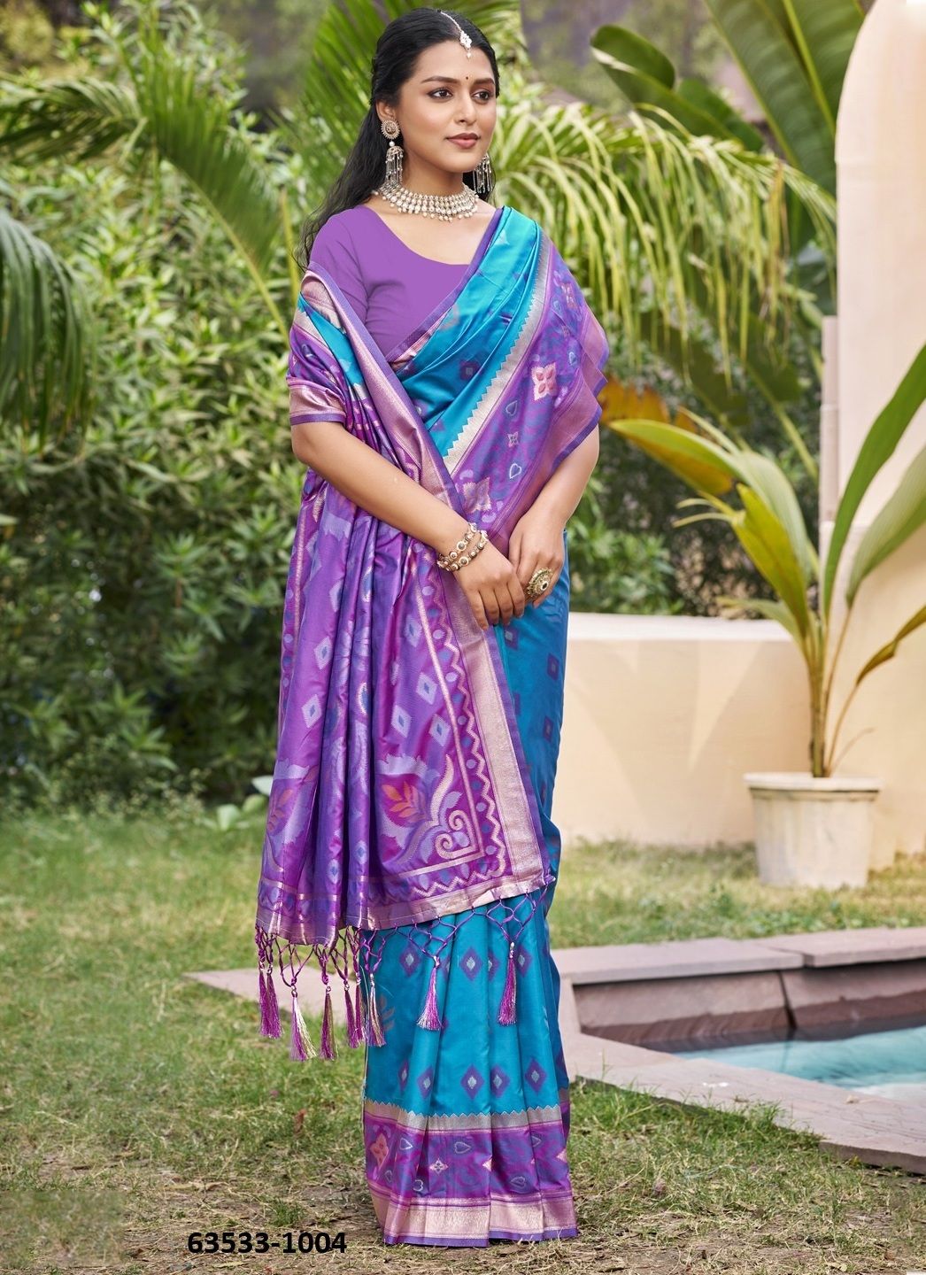 POORVIKA SILK 8 - Catalog # 63533 (Set of 8 Sarees) by Aabharan