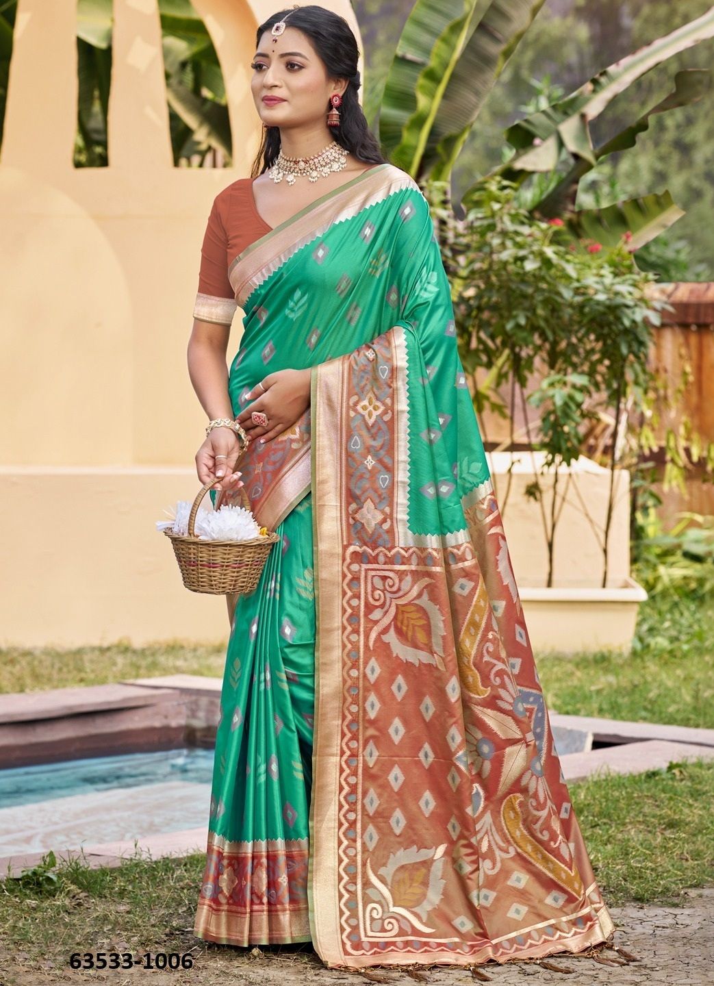 POORVIKA SILK 8 - Catalog # 63533 (Set of 8 Sarees) by Aabharan