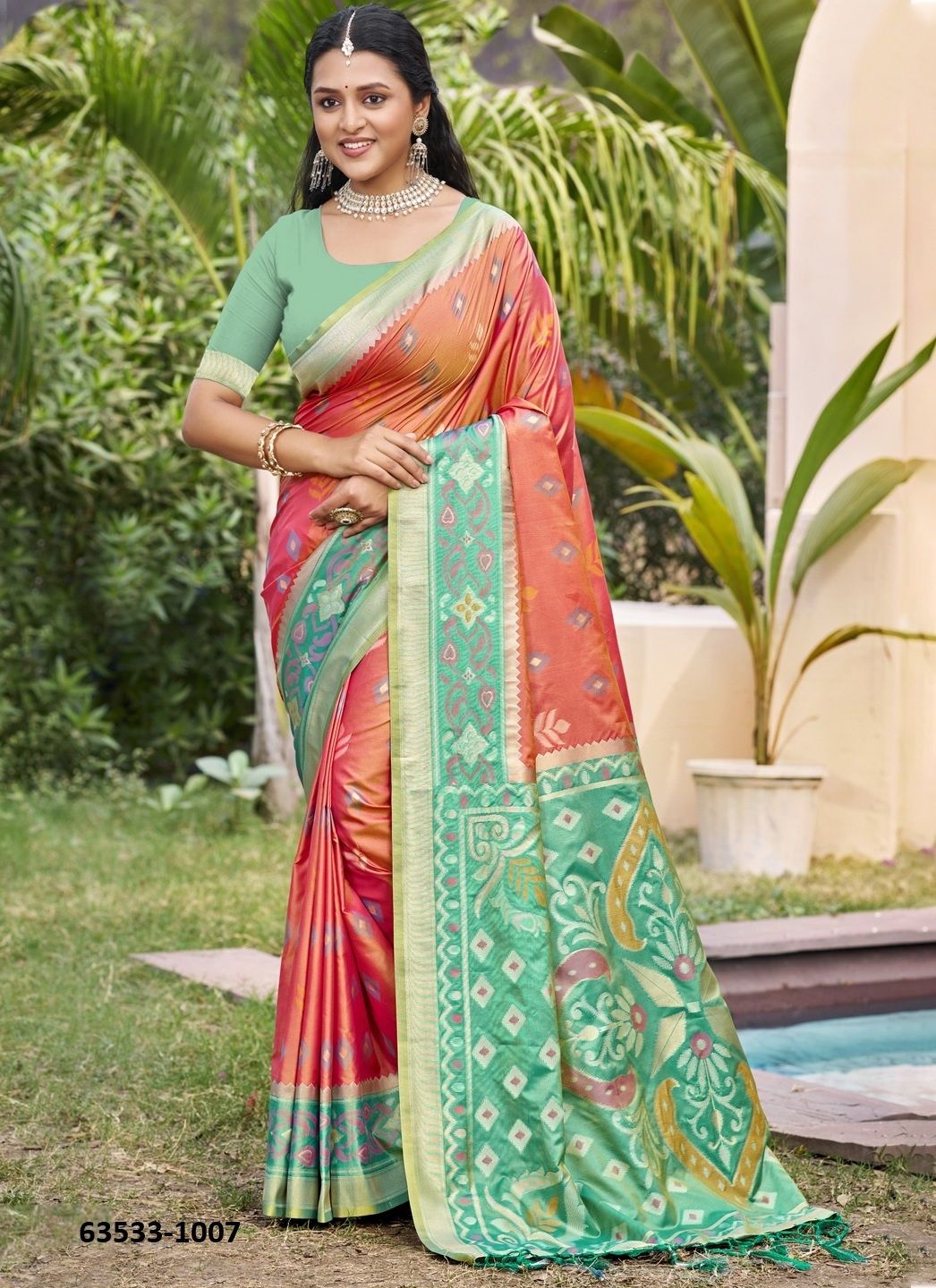 POORVIKA SILK 8 - Catalog # 63533 (Set of 8 Sarees) by Aabharan
