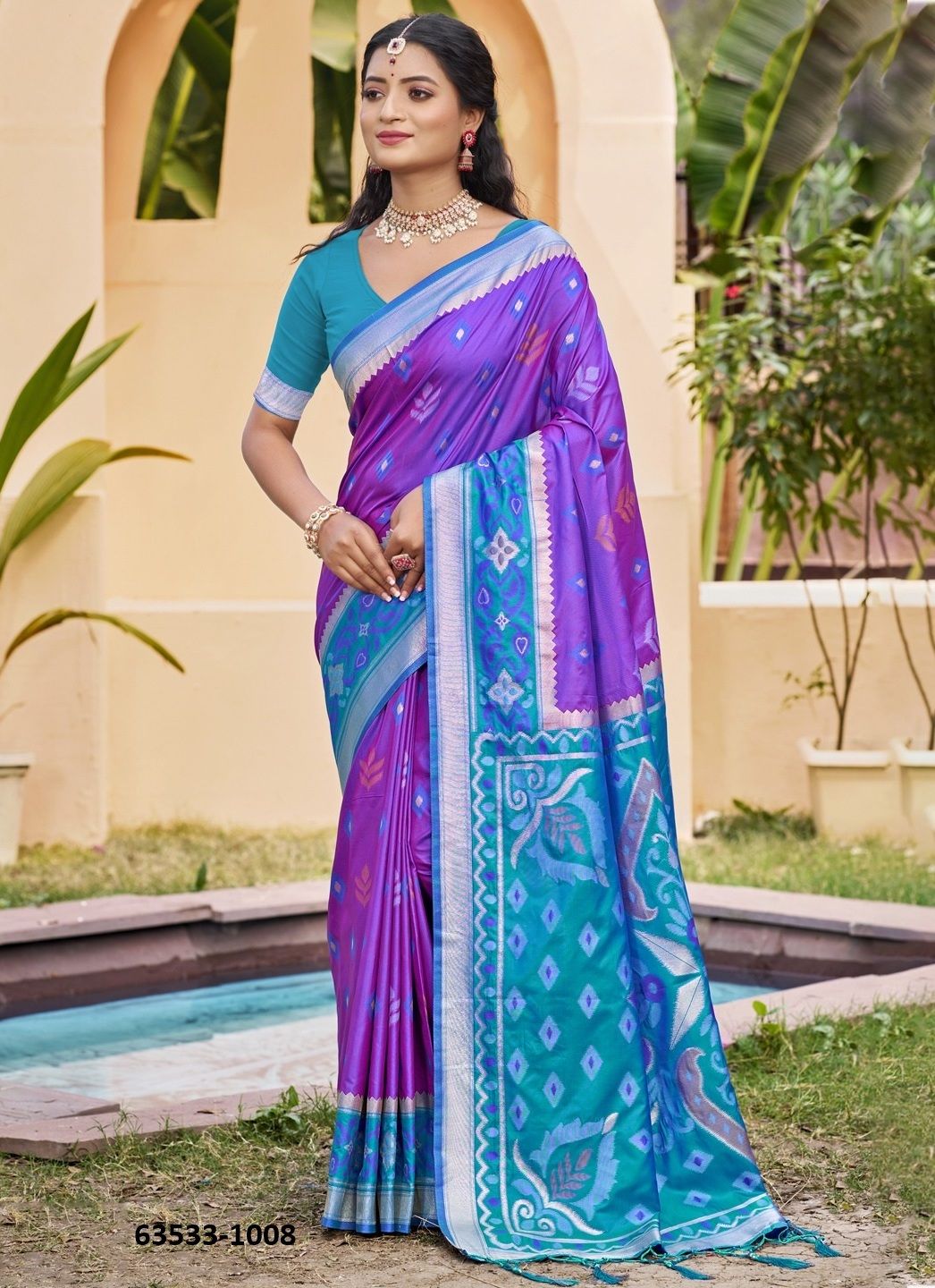 POORVIKA SILK 8 - Catalog # 63533 (Set of 8 Sarees) by Aabharan