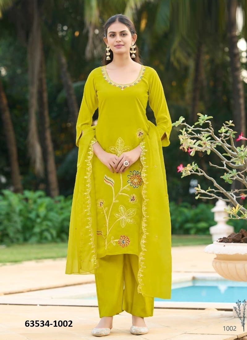 SEASON - Catalog # 63534 (Set of 6 Readymade Salwar Suits) by Karissa SEASON - Catalog # 63534 (Set of 6 Readymade Salwar Suits) by Karissa