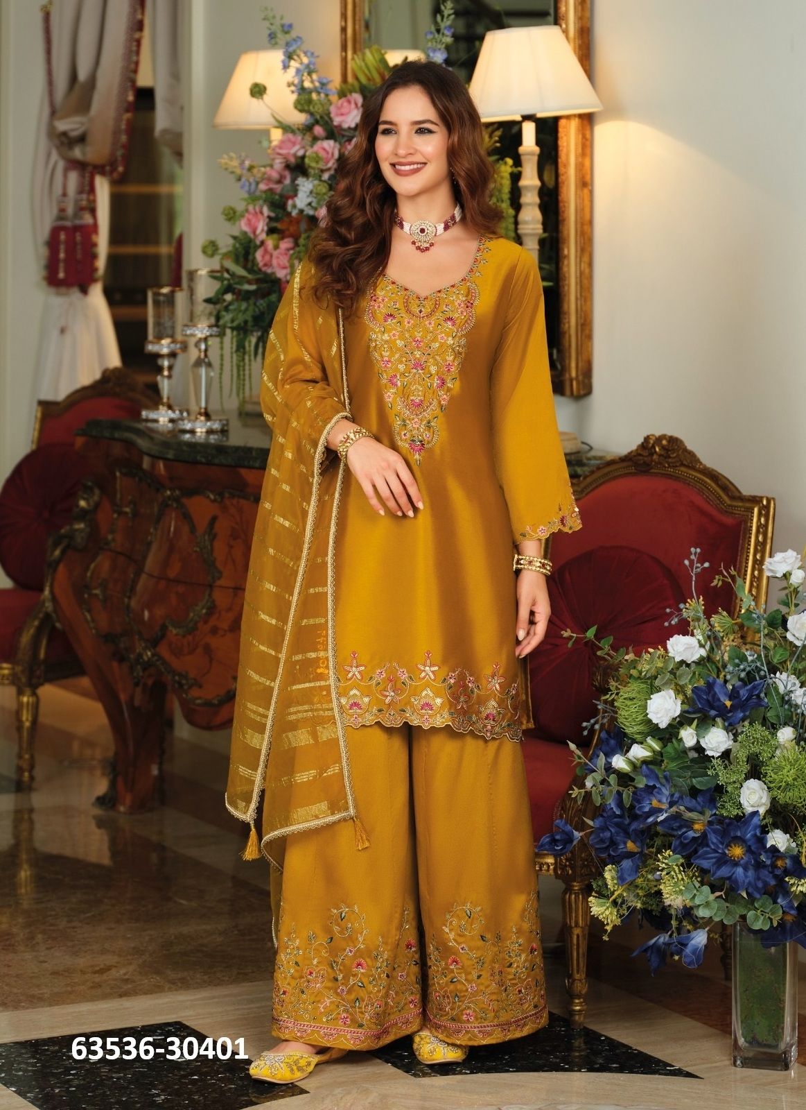 TVESA - Catalog # 63536 (Set of 4 Readymade Salwar Suits) by Lily & Lali TVESA - Catalog # 63536 (Set of 4 Readymade Salwar Suits) by Lily & Lali