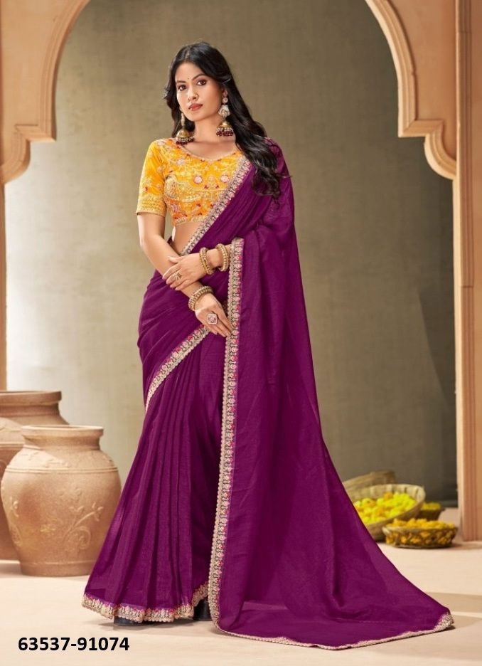AMAIRA 7 - Catalog # 63537 (Set of 6 Sarees) by Vipul Fashions