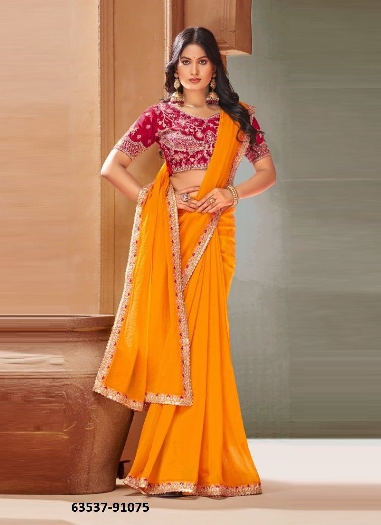 AMAIRA 7 - Catalog # 63537 (Set of 6 Sarees) by Vipul Fashions