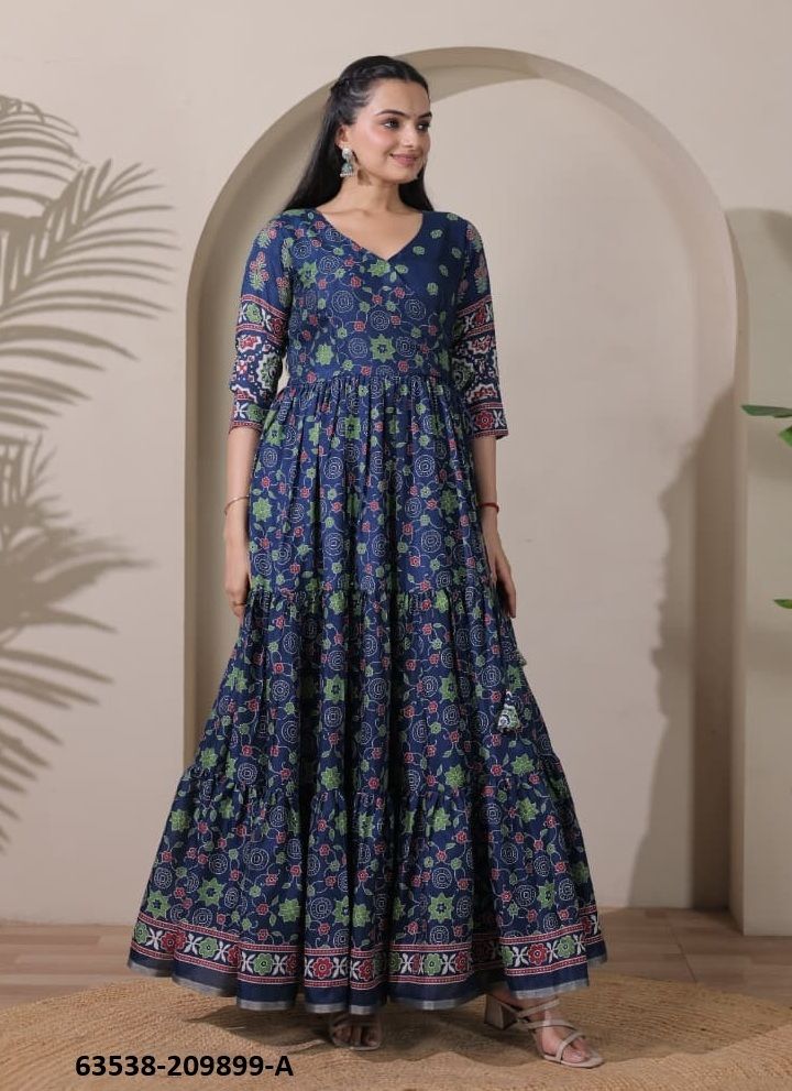 SERIES 209899 - Catalog # 63538 (Set of 2 Readymade Gowns) by Aabharan SERIES 209899 - Catalog # 63538 (Set of 2 Readymade Gowns) by Aabharan