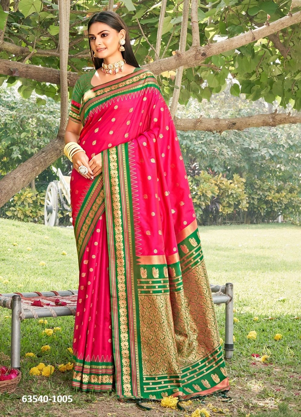 DIVA SILK - Catalog # 63540 (Set of 6 Sarees) by Desi Muse