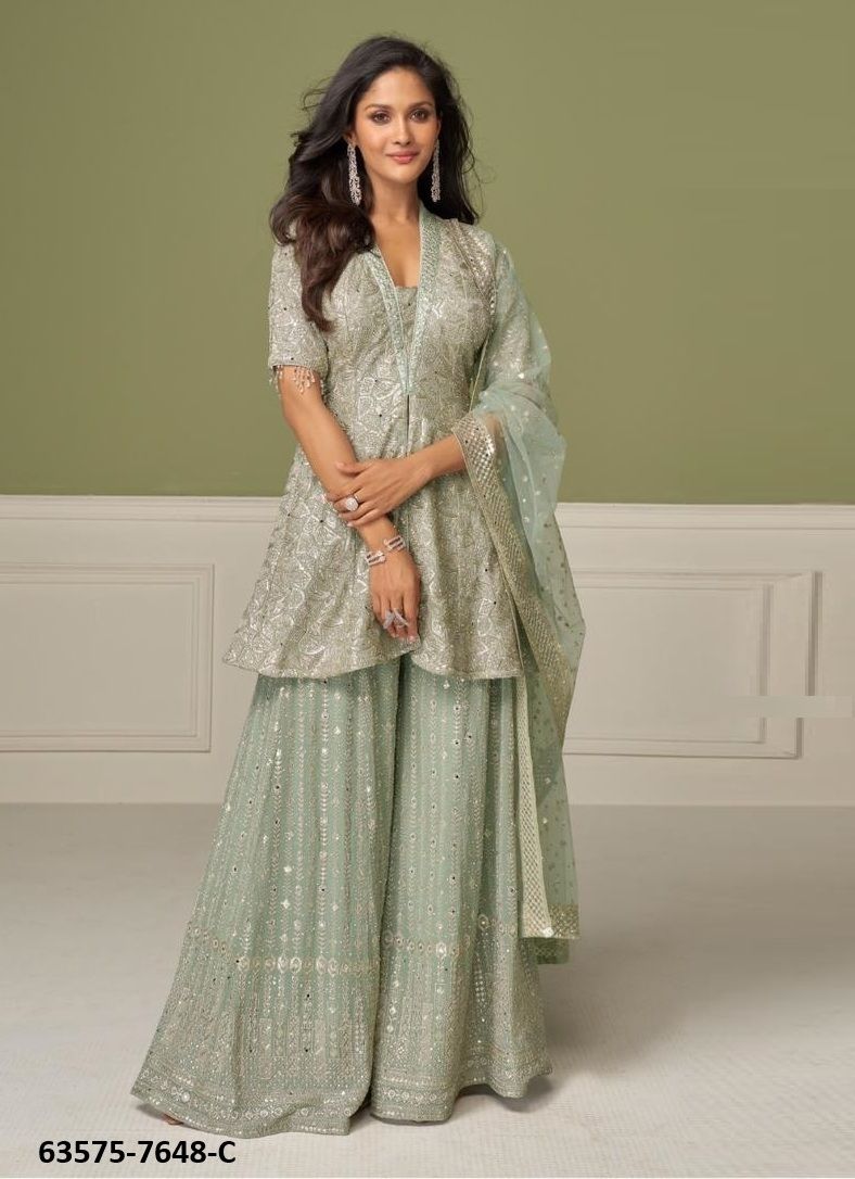 AASHVI - Catalog # 63575 (Set of 4 Readymade Salwar Suits) by Gulkayra Designer