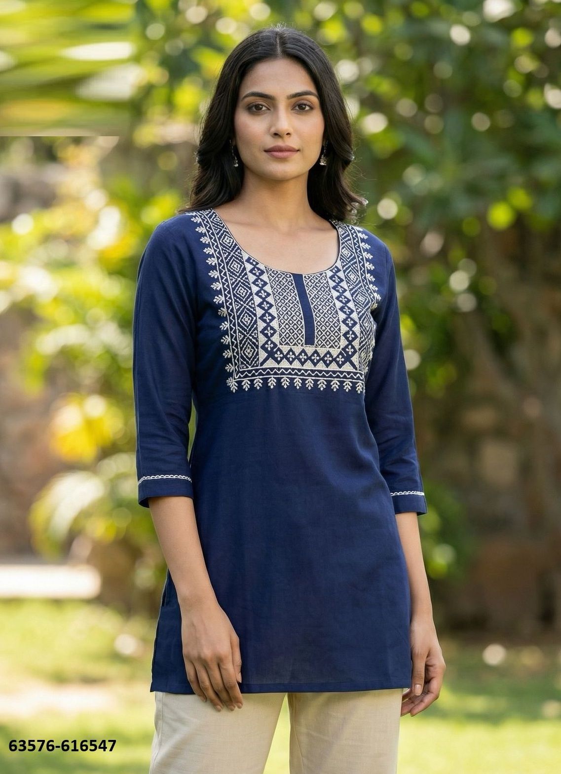 CHARMI 3 - Catalog # 63576 (Set of 9 Readymade Women's Kurtis / Tops) by Blue Hills