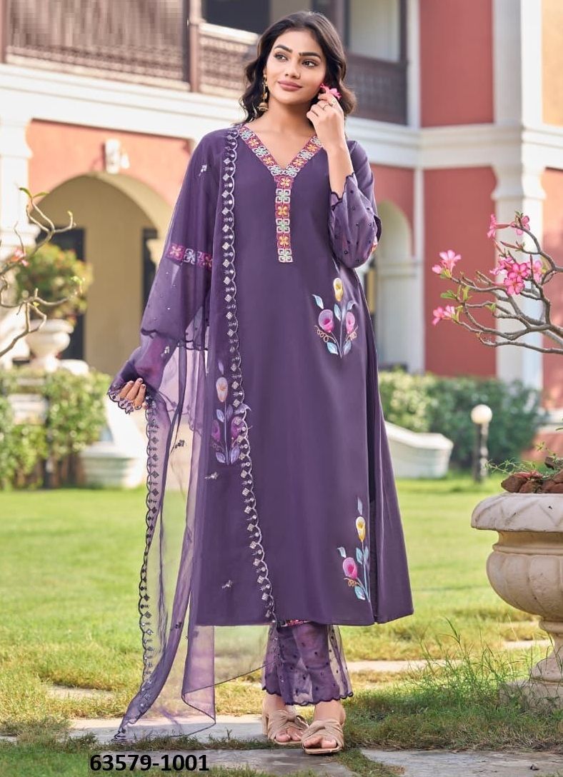 ALISA - Catalog # 63579 (Set of 4 Readymade Salwar Suits) by Karissa ALISA - Catalog # 63579 (Set of 4 Readymade Salwar Suits) by Karissa
