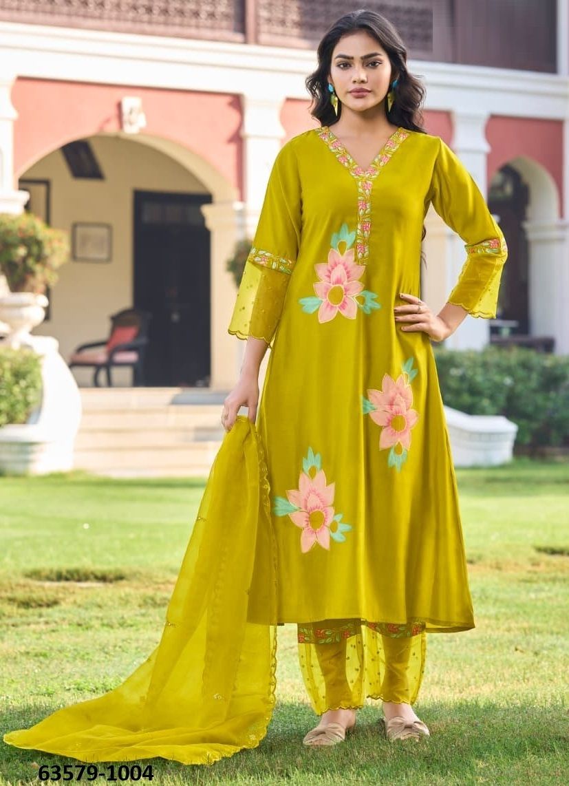 ALISA - Catalog # 63579 (Set of 4 Readymade Salwar Suits) by Karissa ALISA - Catalog # 63579 (Set of 4 Readymade Salwar Suits) by Karissa