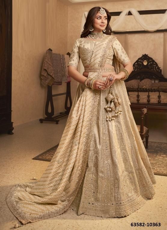 VRINDAVAN 67 - Catalog # 63582 (Set of 6 Semi-Stitched Lehengas) by Royal VRINDAVAN 67 - Catalog # 63582 (Set of 6 Semi-Stitched Lehengas) by Royal
