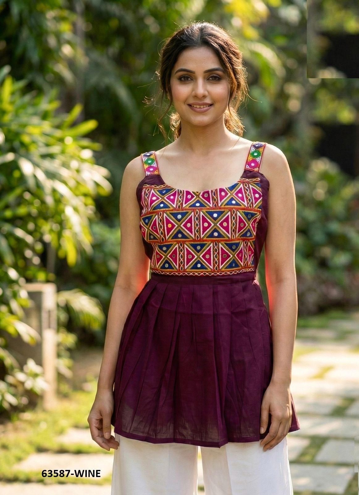 PANKHUDI - Catalog # 63587 (Set of 4 Readymade Women's Kurtis / Tops) by Blue Hills PANKHUDI - Catalog # 63587 (Set of 4 Readymade Women's Kurtis / Tops) by Blue Hills