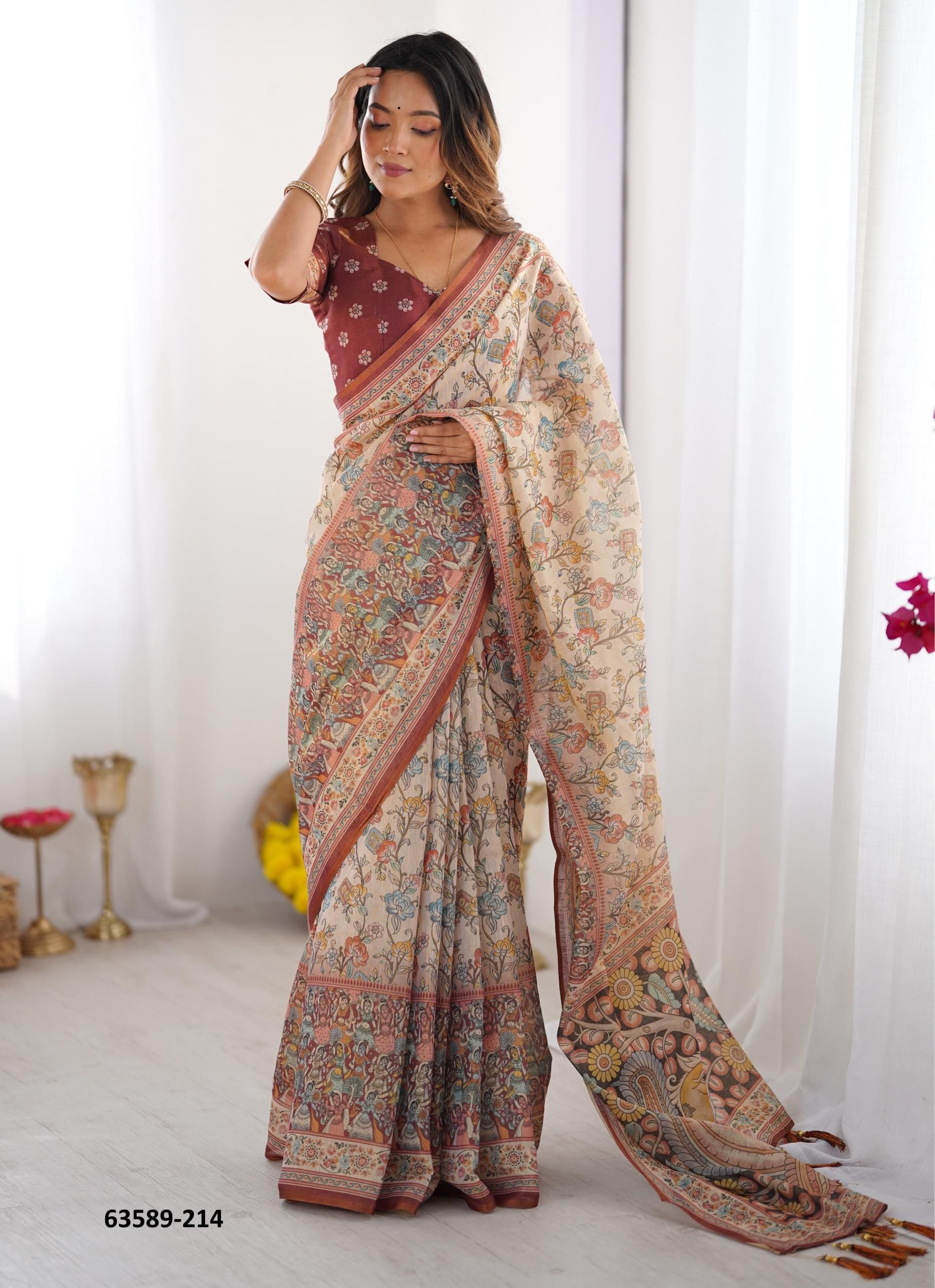 HANDLOOM COTTON SERIES 205-215 - Catalog # 63589 (Set of 11 Sarees) by Semad Styles