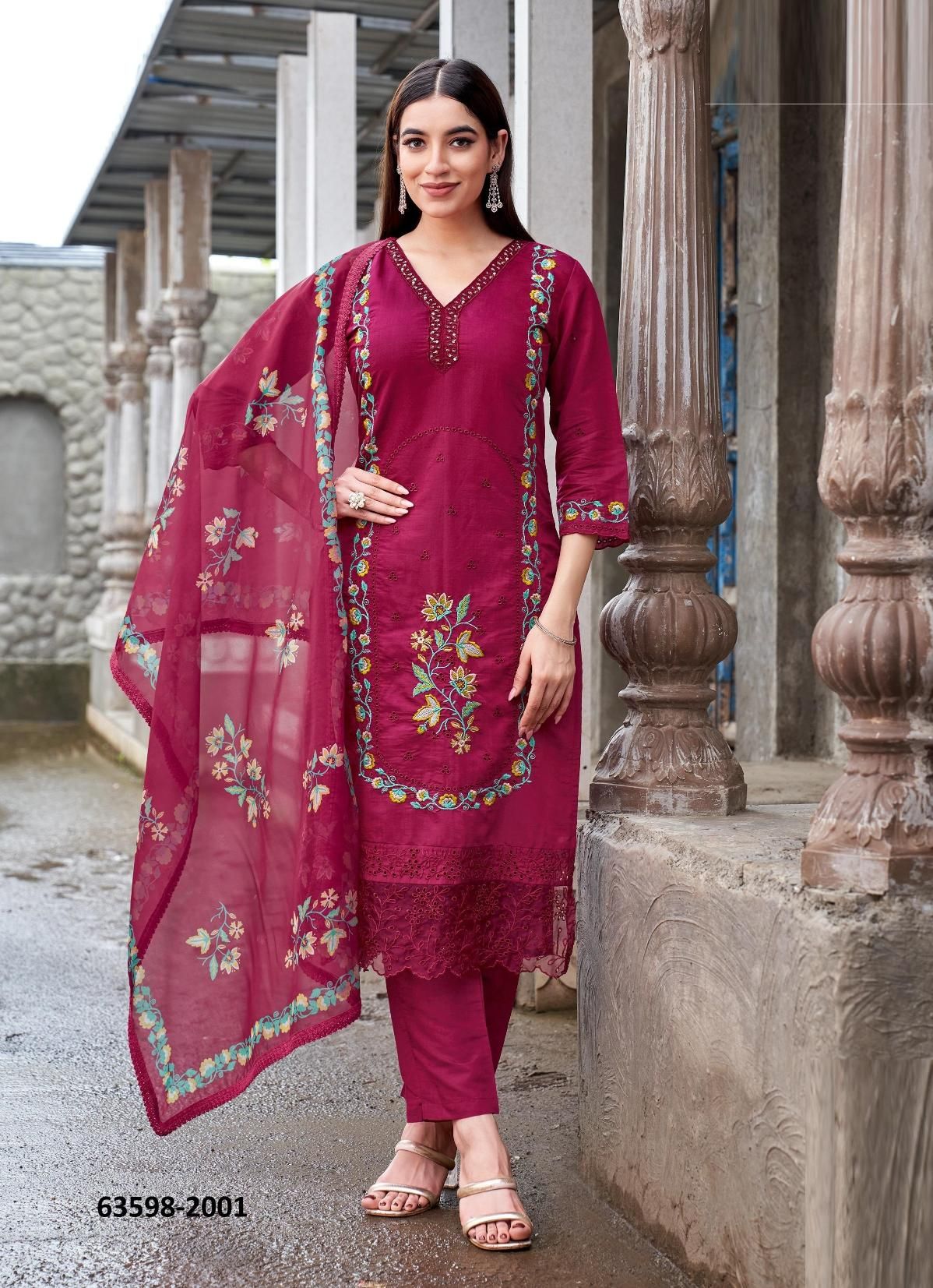 POORVIKA - Catalog # 63598 (Set of 5 Readymade Salwar Suits) by Wooglee Fashions POORVIKA - Catalog # 63598 (Set of 5 Readymade Salwar Suits) by Wooglee Fashions