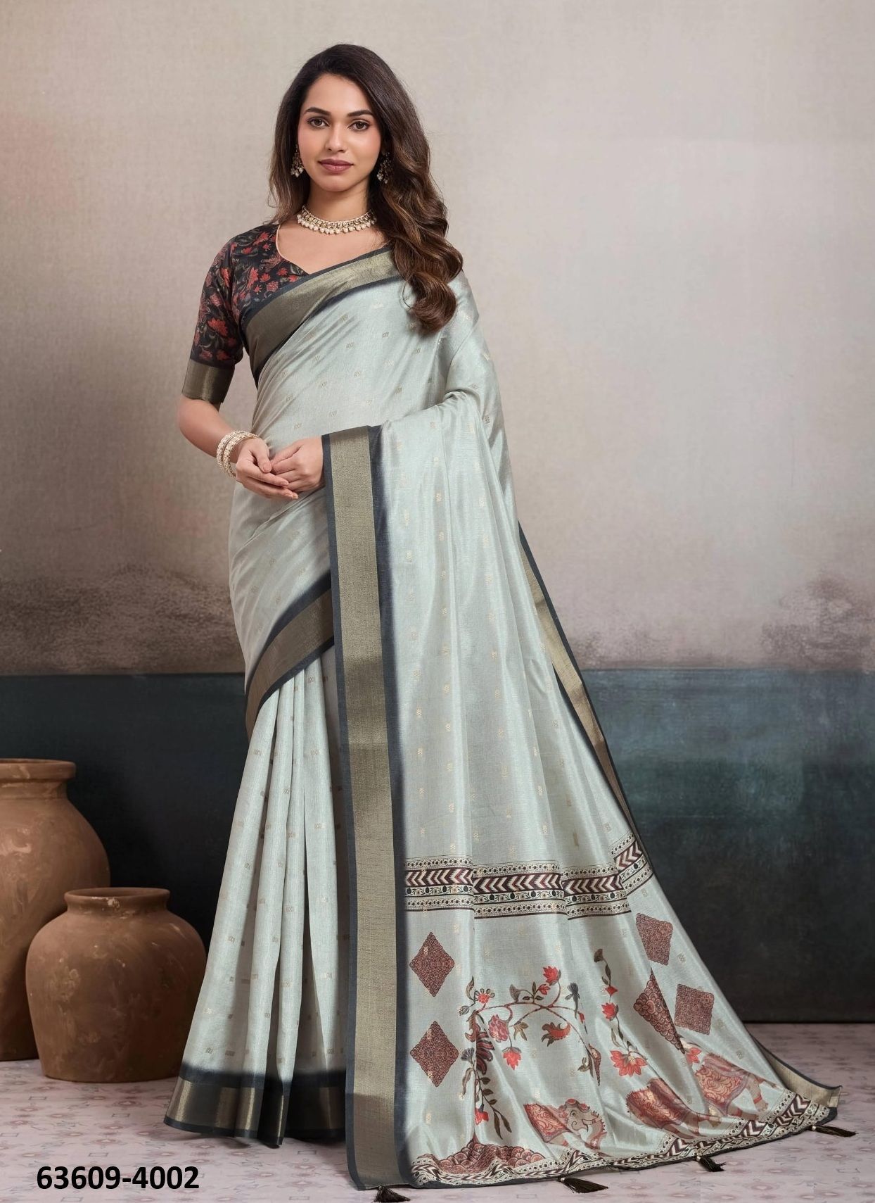 REEWA 1 - Catalog # 63609 (Set of 6 Sarees) by Anitya