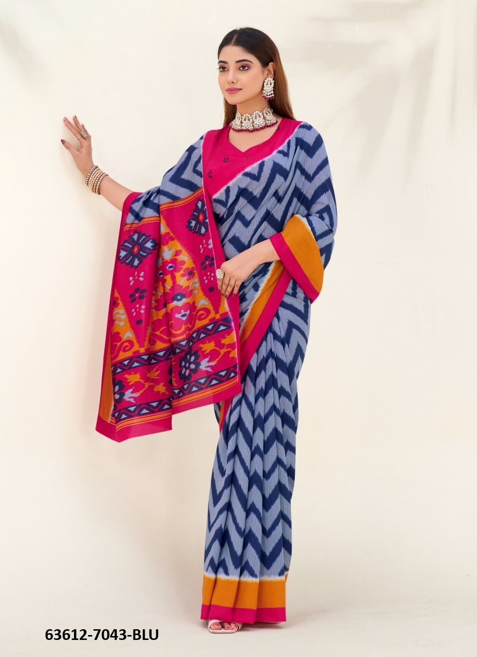 ZIGZAG - TRISHA - Catalog # 63612 (Set of 4 Sarees) by Semad Styles
