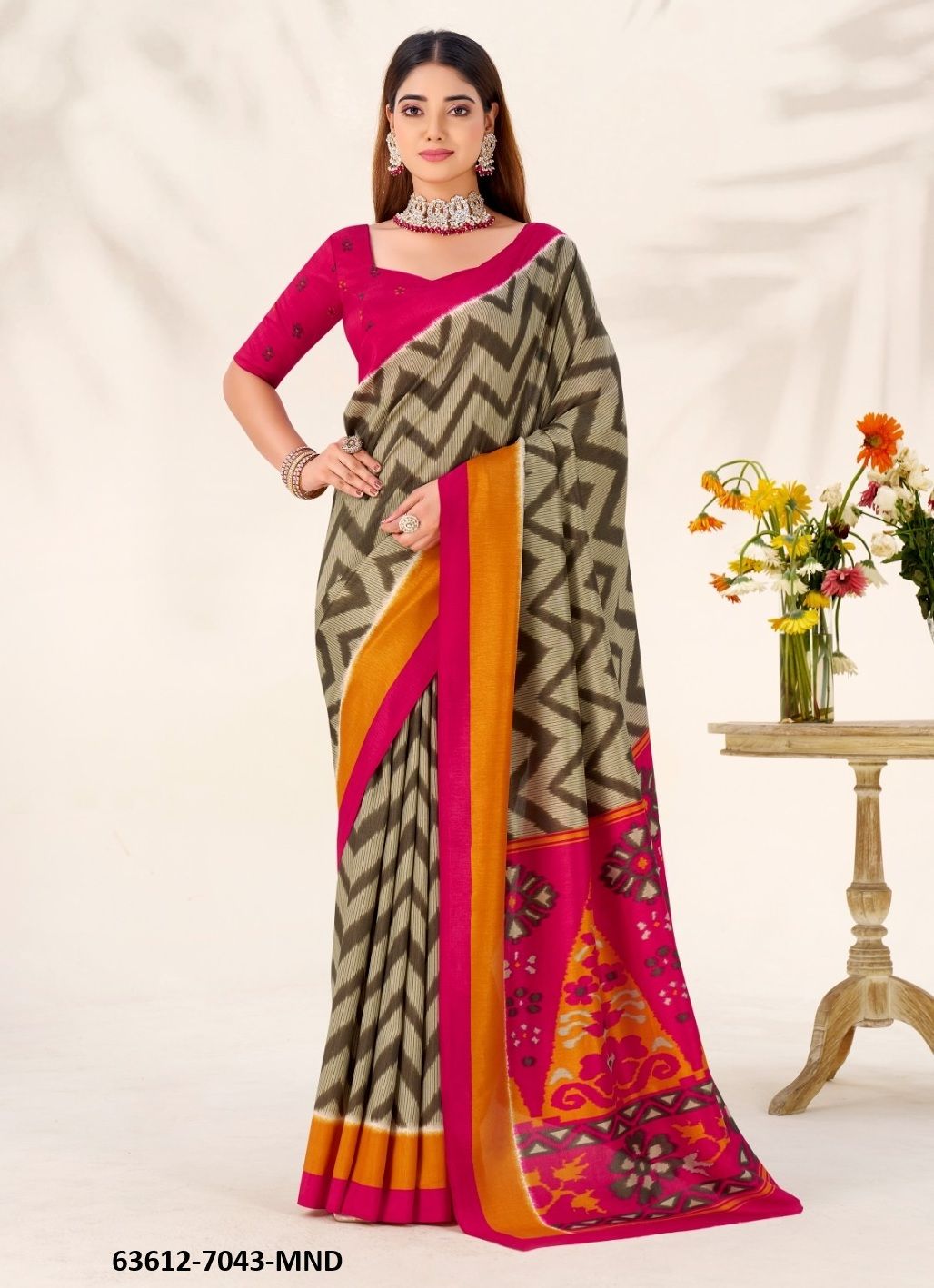 ZIGZAG - TRISHA - Catalog # 63612 (Set of 4 Sarees) by Semad Styles