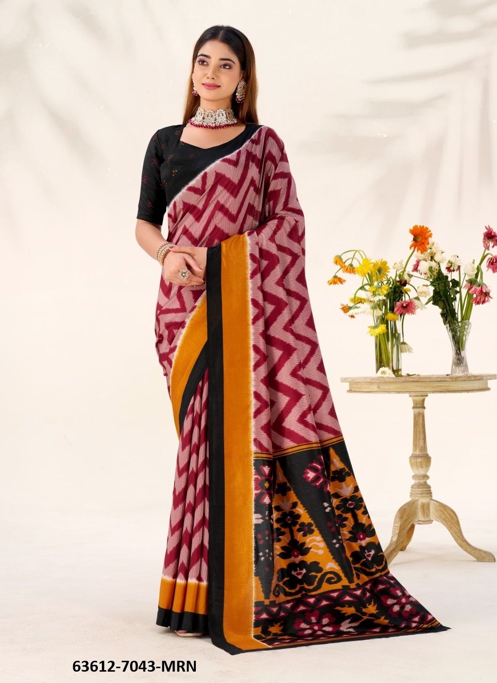 ZIGZAG - TRISHA - Catalog # 63612 (Set of 4 Sarees) by Semad Styles