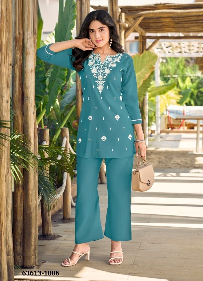 VAMA 5 - Catalog # 63613 (Set of 6 Tops With Bottoms) by Ossm Ahmedabad