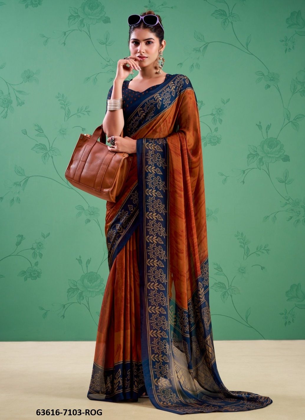 ZARIA - Catalog # 63616 (Set of 4 Sarees) by Semad Styles ZARIA - Catalog # 63616 (Set of 4 Sarees) by Semad Styles