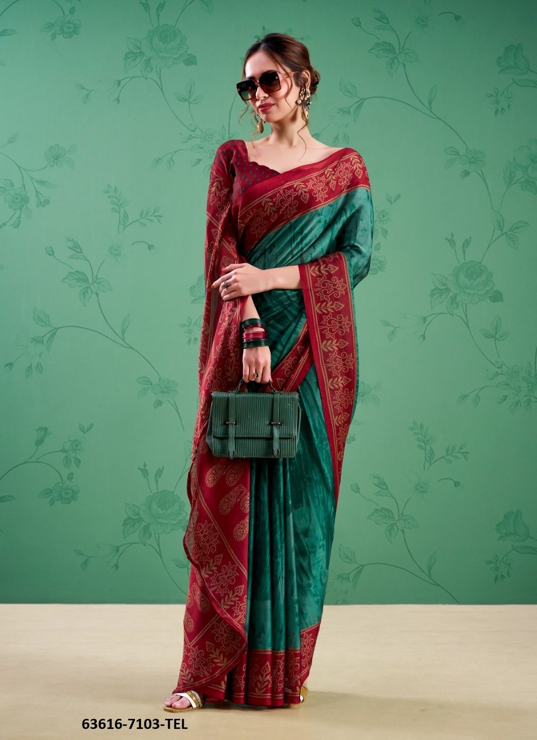 ZARIA - Catalog # 63616 (Set of 4 Sarees) by Semad Styles ZARIA - Catalog # 63616 (Set of 4 Sarees) by Semad Styles