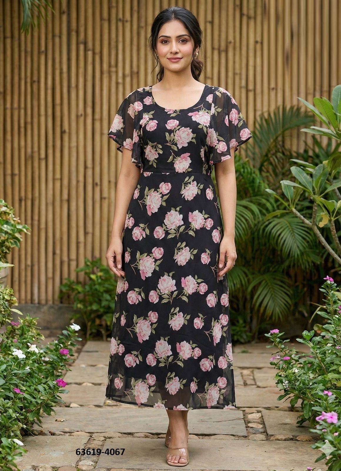 TROPICAL MAXIS WITH BELT - Catalog # 63619 (Set of 6 Readymade Women's Kurtis / Tops) by Blue Hills TROPICAL MAXIS WITH BELT - Catalog # 63619 (Set of 6 Readymade Women's Kurtis / Tops) by Blue Hills