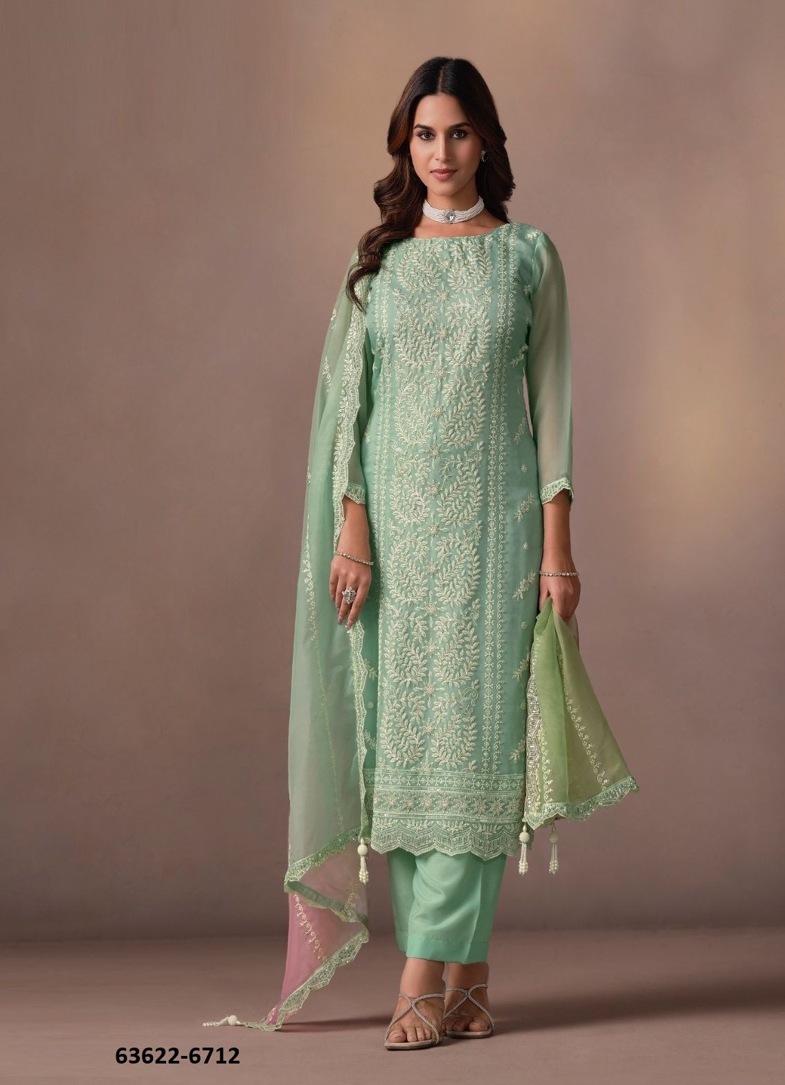 AASHIMA - Catalog # 63622 (Set of 5 Semi-Stitched / Un-Stitched Suits) by Vipul Fashions