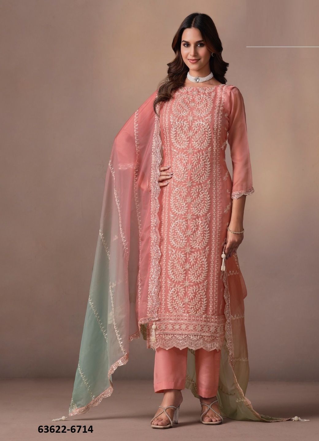AASHIMA - Catalog # 63622 (Set of 5 Semi-Stitched / Un-Stitched Suits) by Vipul Fashions