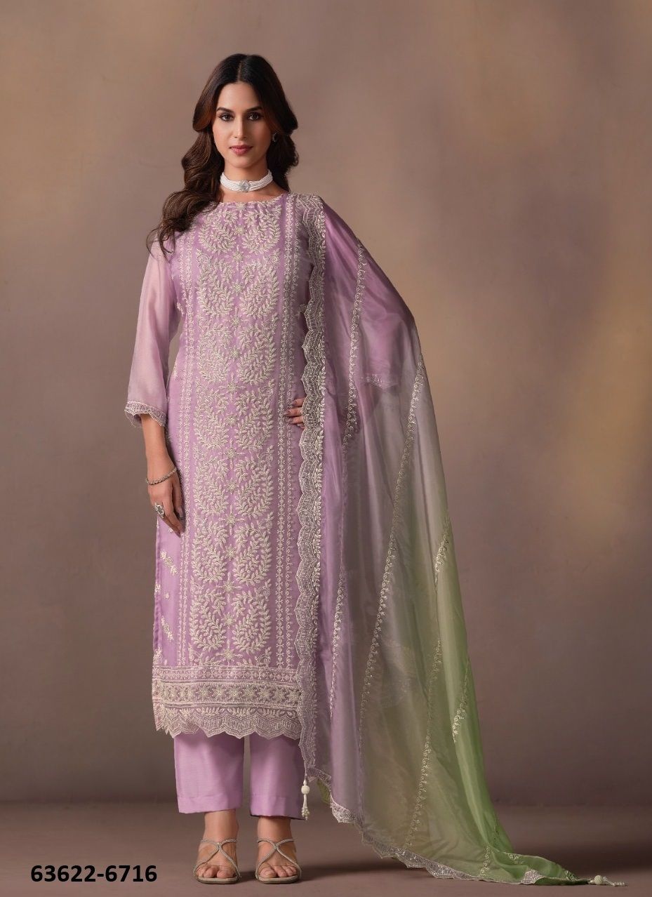 AASHIMA - Catalog # 63622 (Set of 5 Semi-Stitched / Un-Stitched Suits) by Vipul Fashions