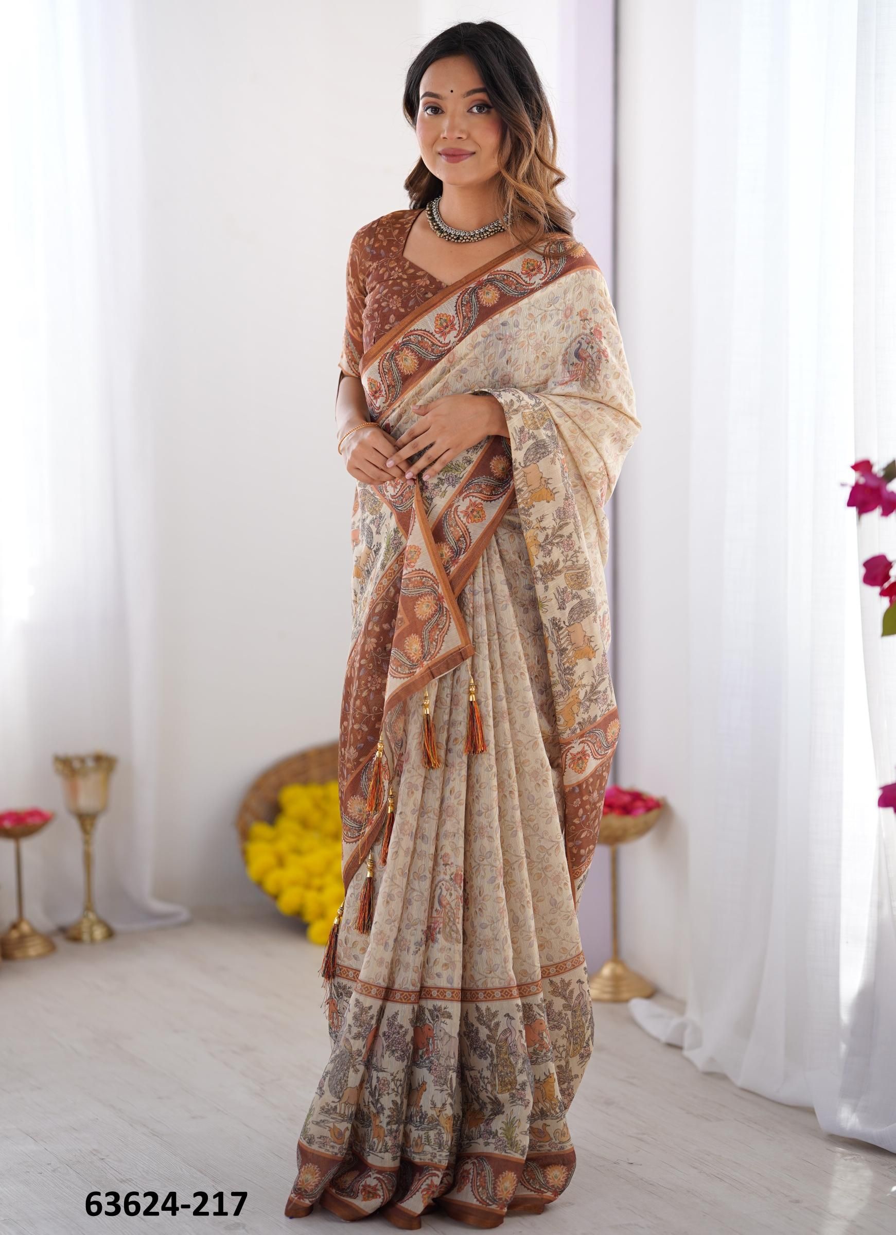 SERIES 216-225 - Catalog # 63624 (Set of 10 Sarees) by Semad Styles SERIES 216-225 - Catalog # 63624 (Set of 10 Sarees) by Semad Styles