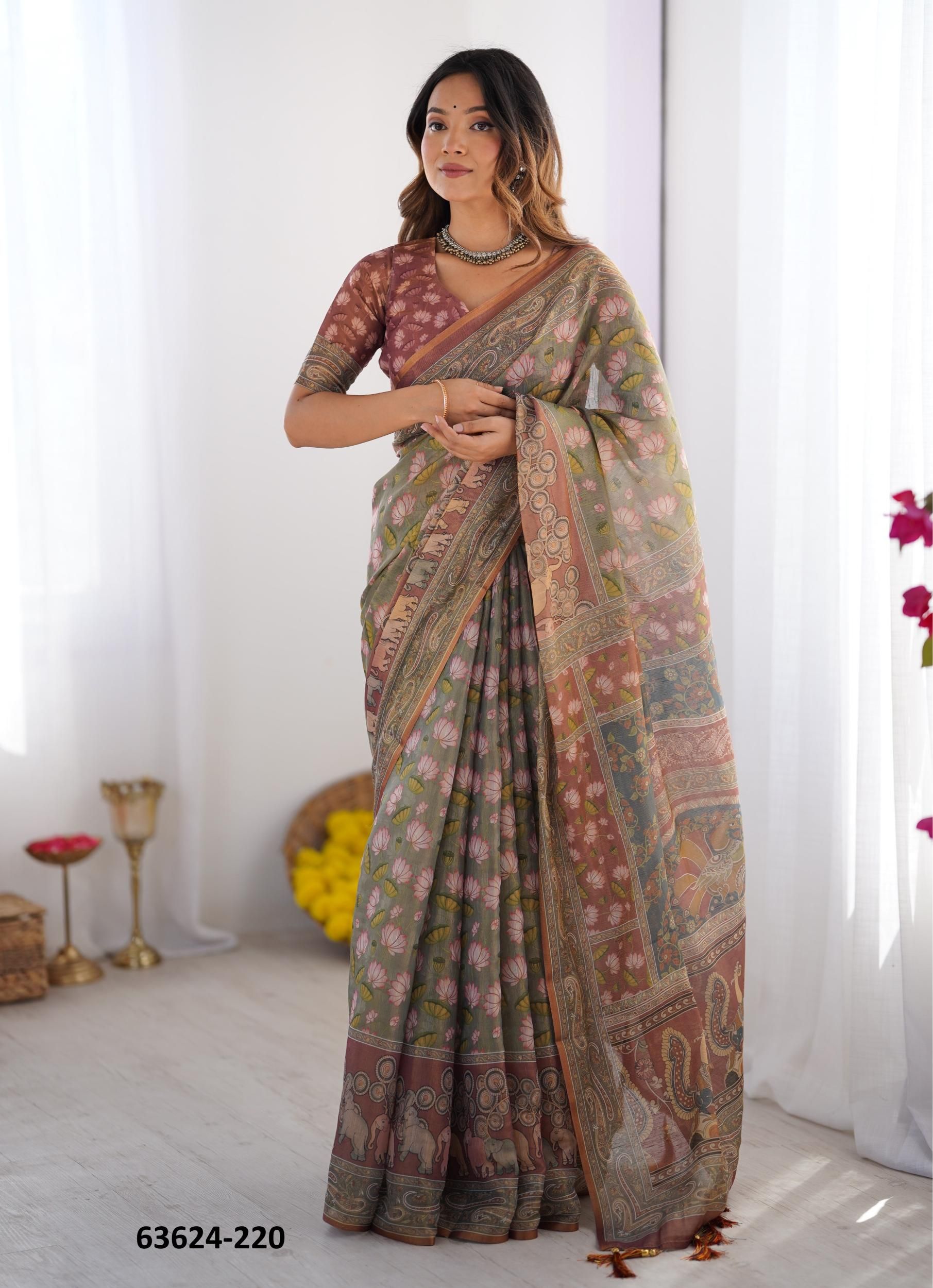 SERIES 216-225 - Catalog # 63624 (Set of 10 Sarees) by Semad Styles SERIES 216-225 - Catalog # 63624 (Set of 10 Sarees) by Semad Styles