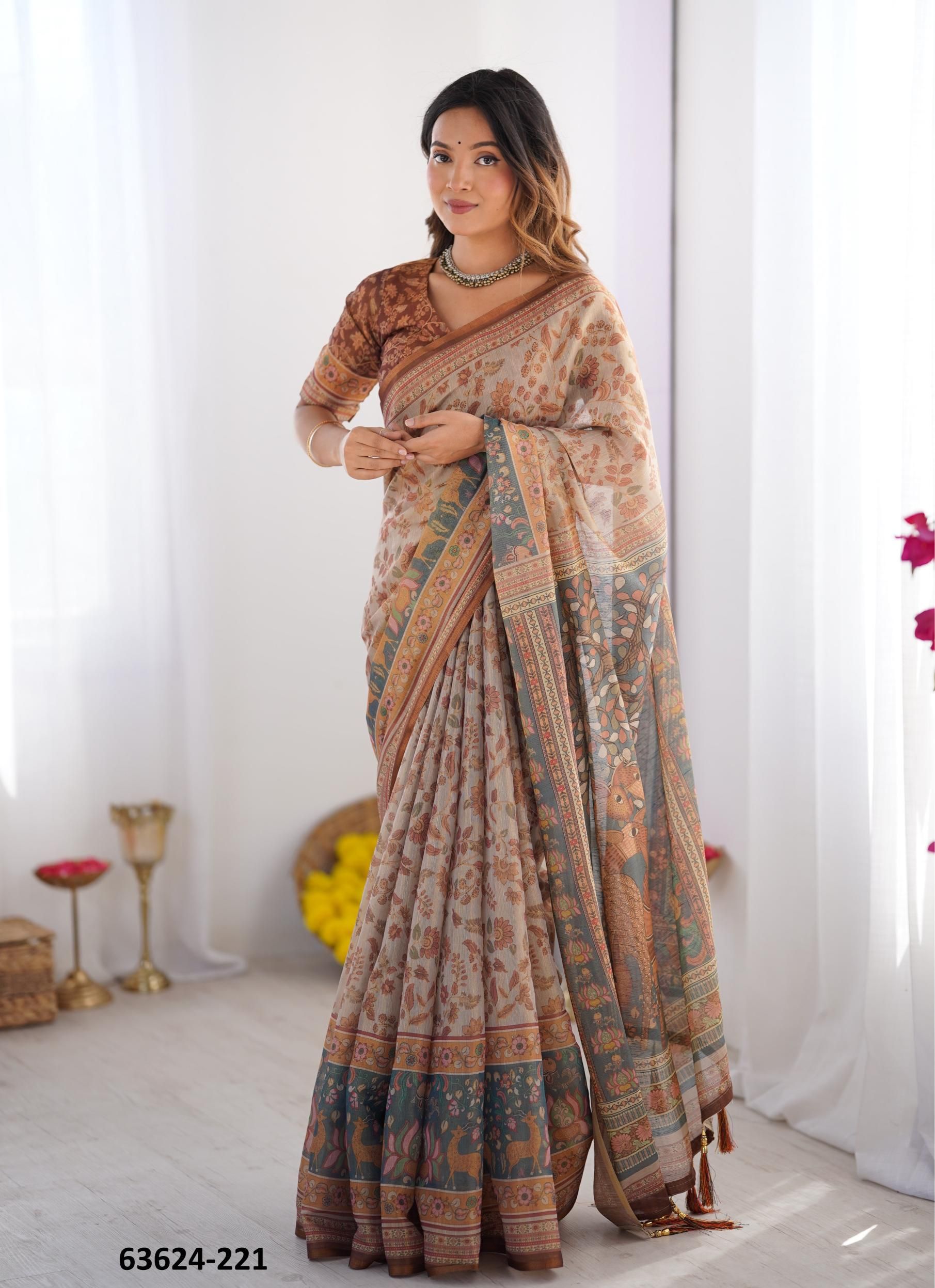 SERIES 216-225 - Catalog # 63624 (Set of 10 Sarees) by Semad Styles SERIES 216-225 - Catalog # 63624 (Set of 10 Sarees) by Semad Styles