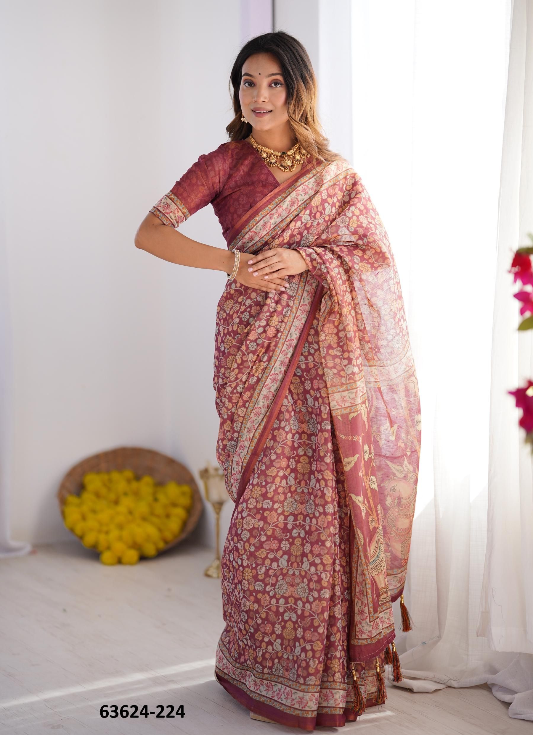 SERIES 216-225 - Catalog # 63624 (Set of 10 Sarees) by Semad Styles SERIES 216-225 - Catalog # 63624 (Set of 10 Sarees) by Semad Styles