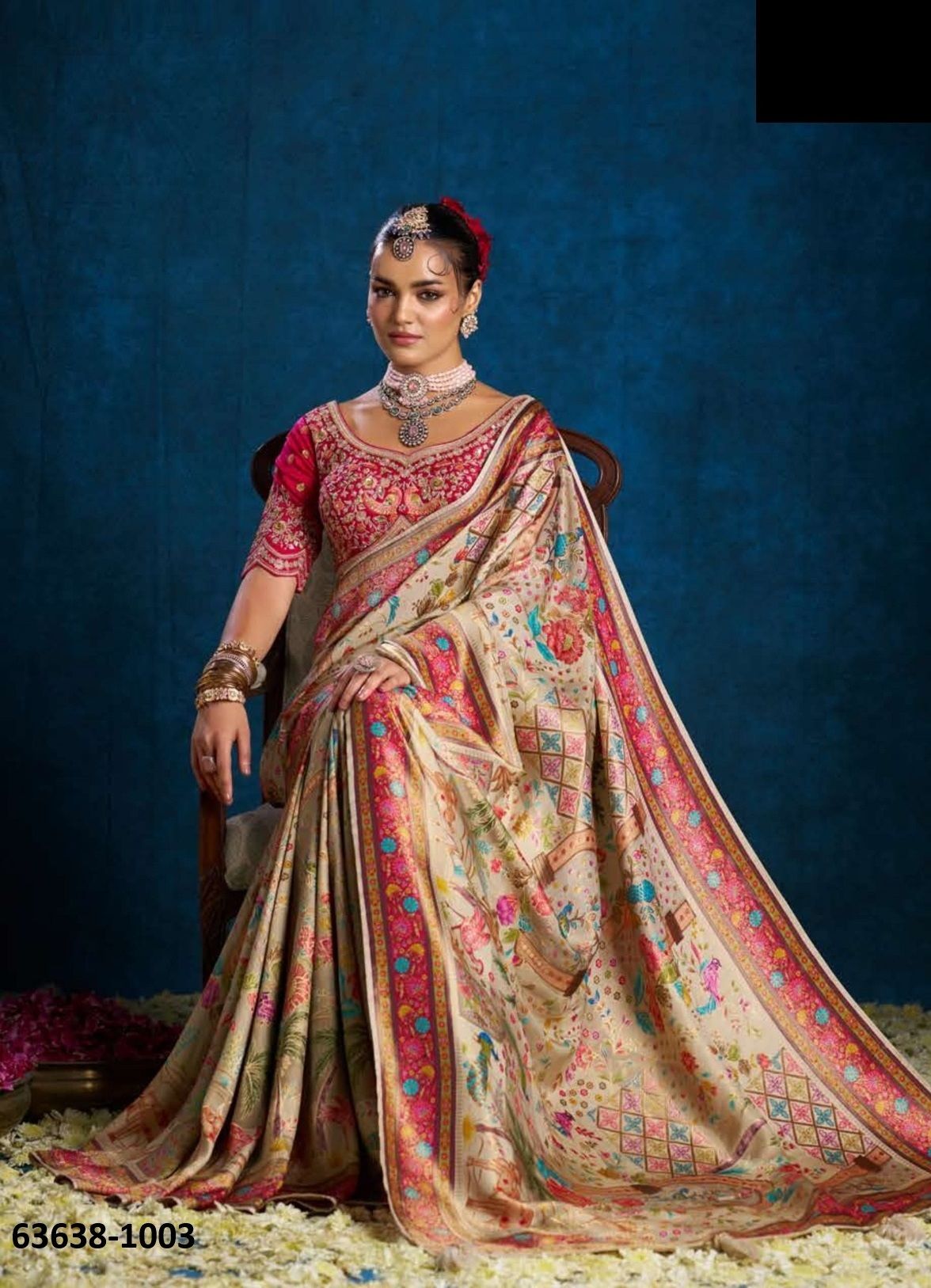 RAAS GARBA - Catalog # 63638 (Set of 9 Sarees) by Raw Lemon RAAS GARBA - Catalog # 63638 (Set of 9 Sarees) by Raw Lemon