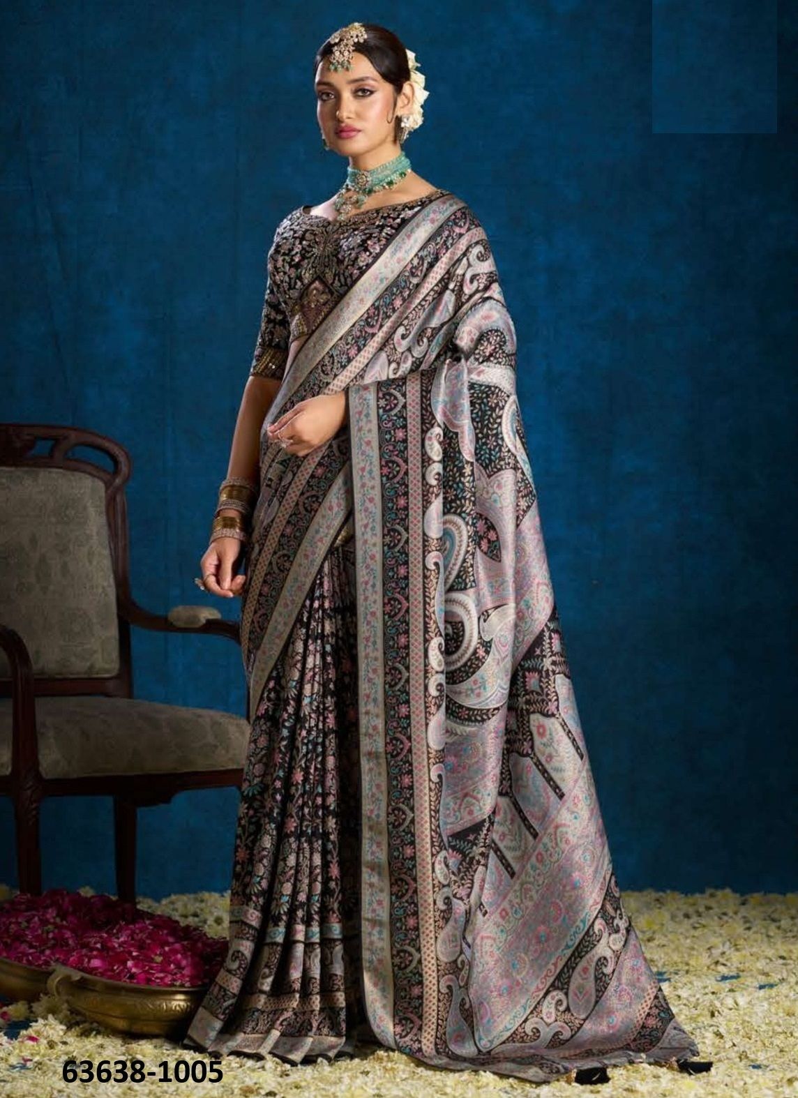 RAAS GARBA - Catalog # 63638 (Set of 9 Sarees) by Raw Lemon RAAS GARBA - Catalog # 63638 (Set of 9 Sarees) by Raw Lemon