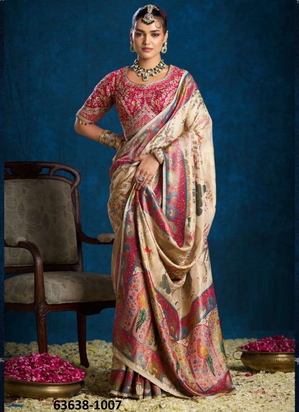 RAAS GARBA - Catalog # 63638 (Set of 9 Sarees) by Raw Lemon RAAS GARBA - Catalog # 63638 (Set of 9 Sarees) by Raw Lemon