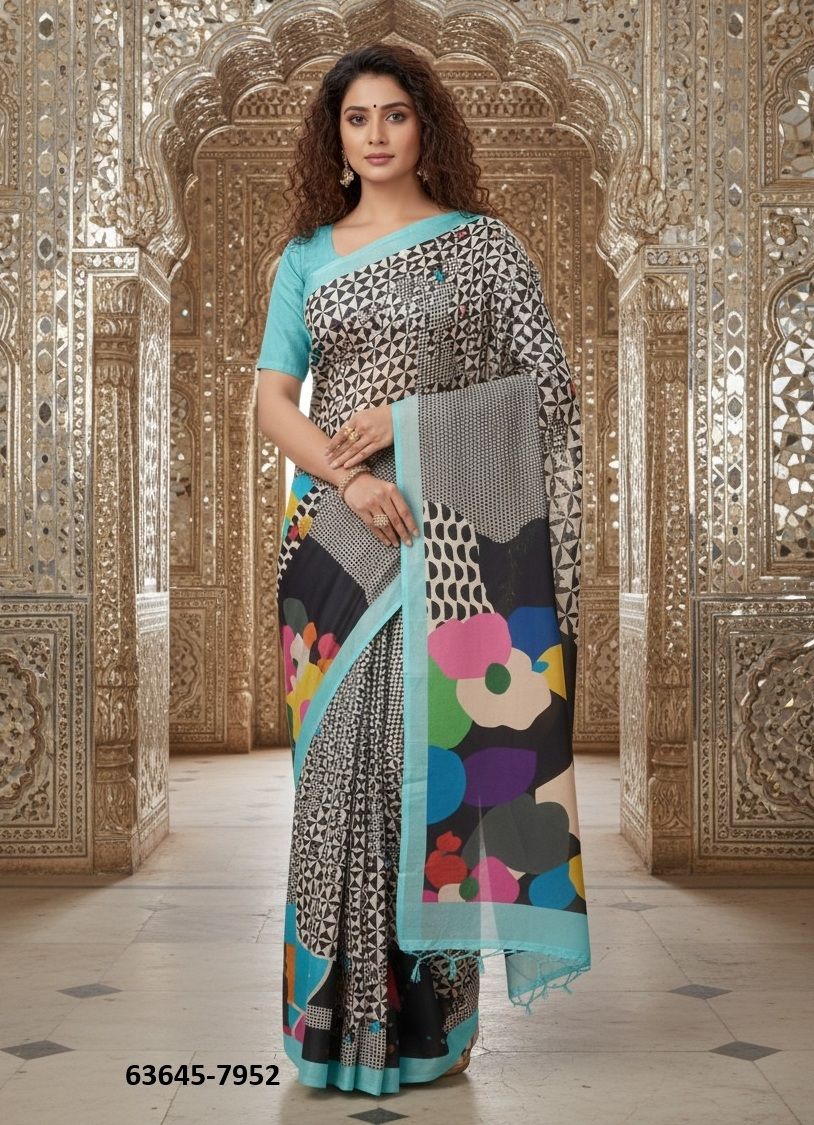 ELEGANT LUXURY - Catalog # 63645 (Set of 9 Sarees) by Semad Styles