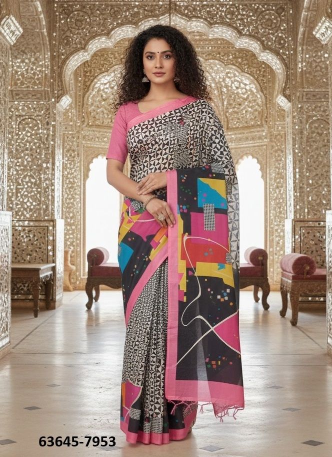 ELEGANT LUXURY - Catalog # 63645 (Set of 9 Sarees) by Semad Styles